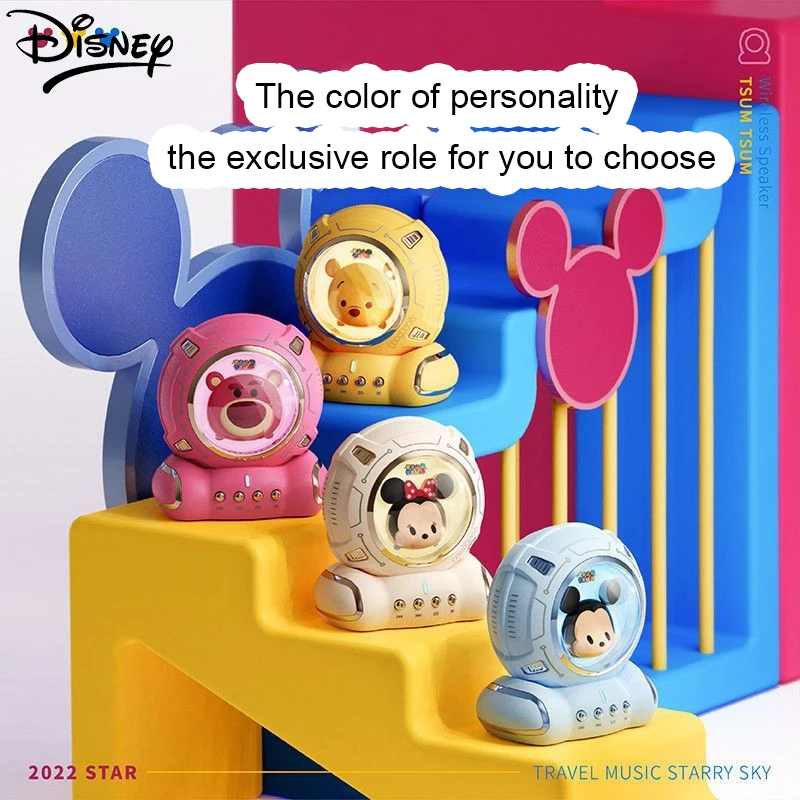 

Kawaii оригинальный Disney Микки лотсо беспроводной Bluetooth динамик Минни Пух медведь мультфильм милая девушка подарок ночная версия сабвуфер