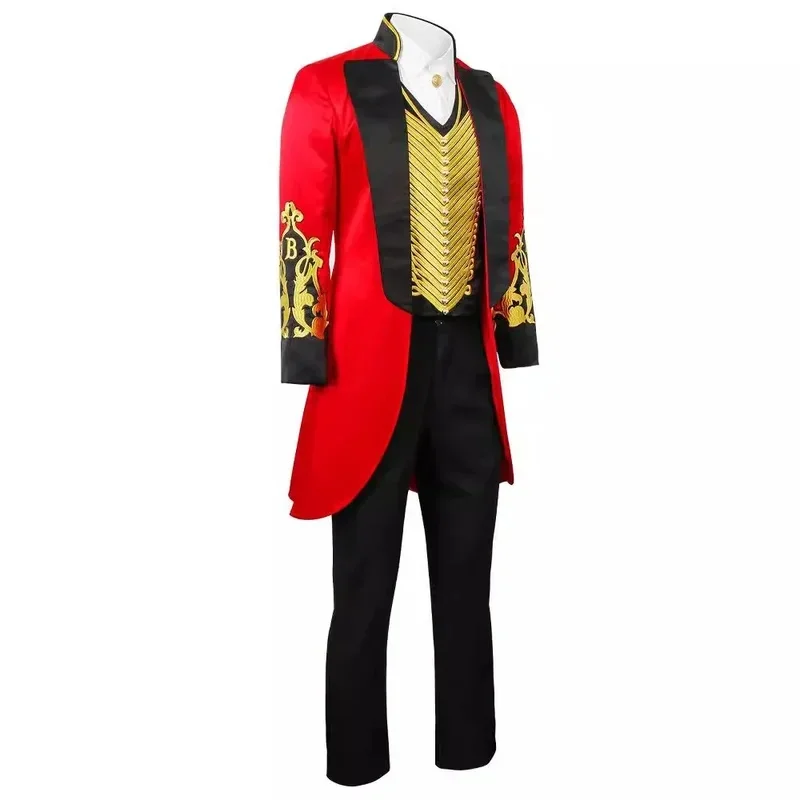 Фото ❤️ Косплей ❤️ Мужская футболка The Greatest Showman P.T. Костюм для косплея Барнума: жилет, пиджак, рубашка, брюки, комплект для Хэллоуина и карнавала ❤️ №2