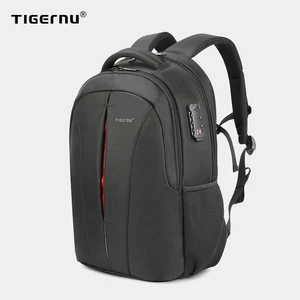 Tigernu USB Классический Стиль Мужчины Рюкзак Студент Рюкзак Сумки Водонепроницаемый 15.6 