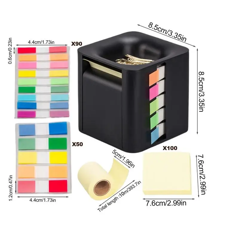 Диспенсер для липких заметок Cube 4-в-1 органайзер бумажного блокнота всплывающий