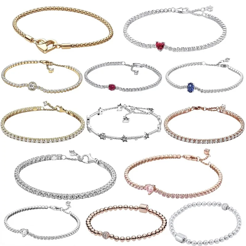 2024 хит продаж новинка 100% серебро 925 пробы классический элегантный теннисный