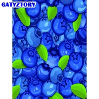 gatyztory 5d diamond painting food landscape blueberry diamond mosaic fruits cross stitch embroidery home decor