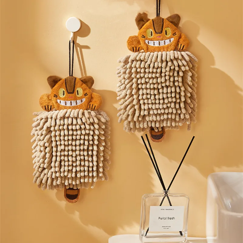 

Шарнирный ручной шар, японское кухонное утолщенное подвесное полотенце, мультяшный абсорбирующий Быстросохнущий носовой платок для ванно...