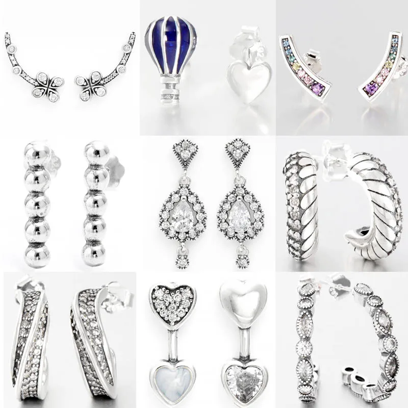 

Женские серьги-гвоздики из серебра 925 пробы, с радужными дугами любви