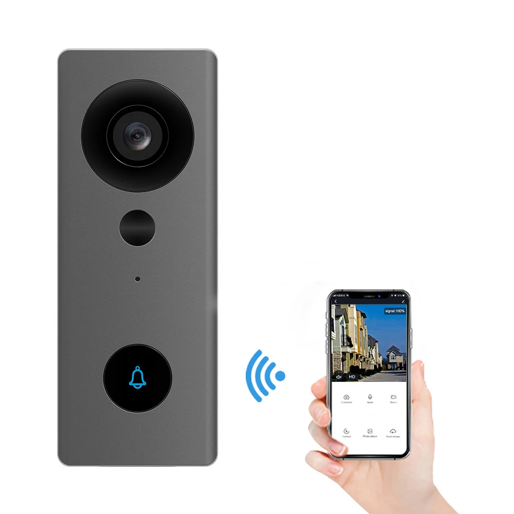 

Дверной звонок Дверной водонепроницаемый с поддержкой Wi-Fi, HD 1080P