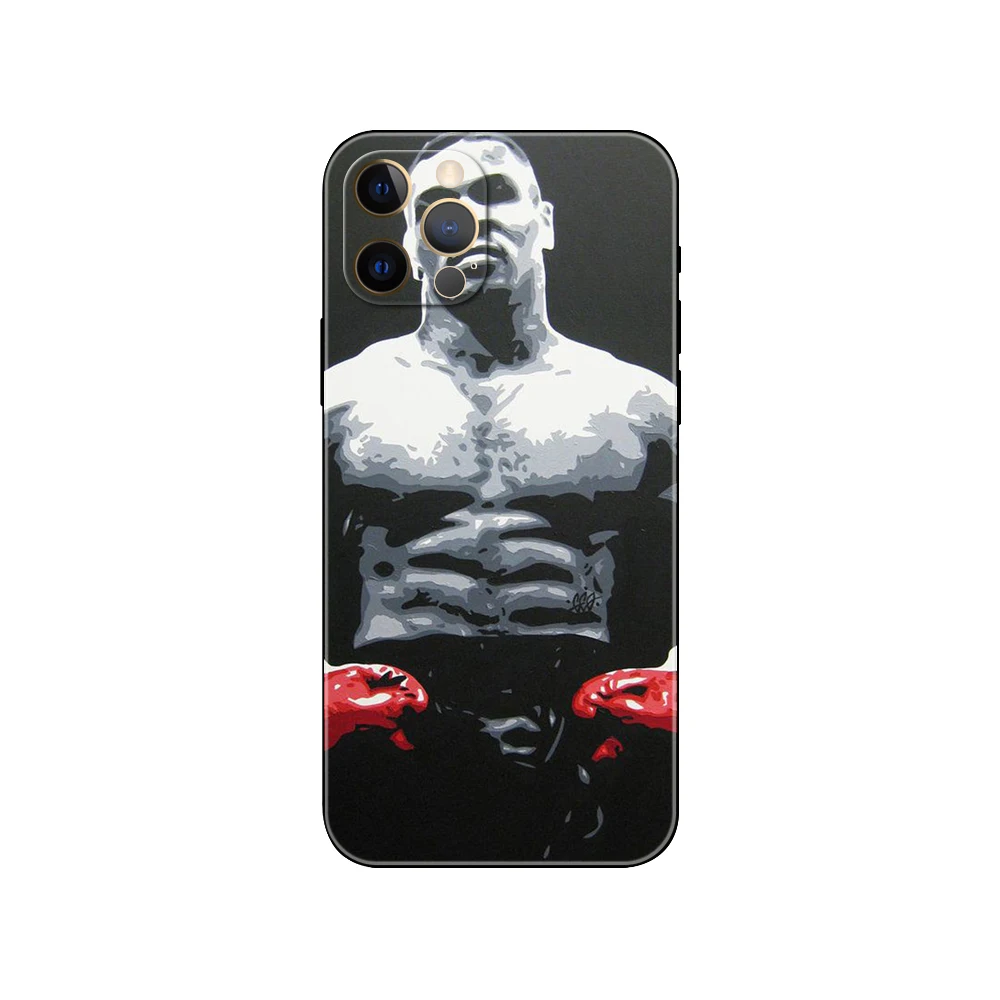 Черный чехол из ТПУ для iphone 5 5s se 2020 6 6s 7 8 plus x 10 XR XS 11 12 13 mini pro MAX задняя крышка Майк