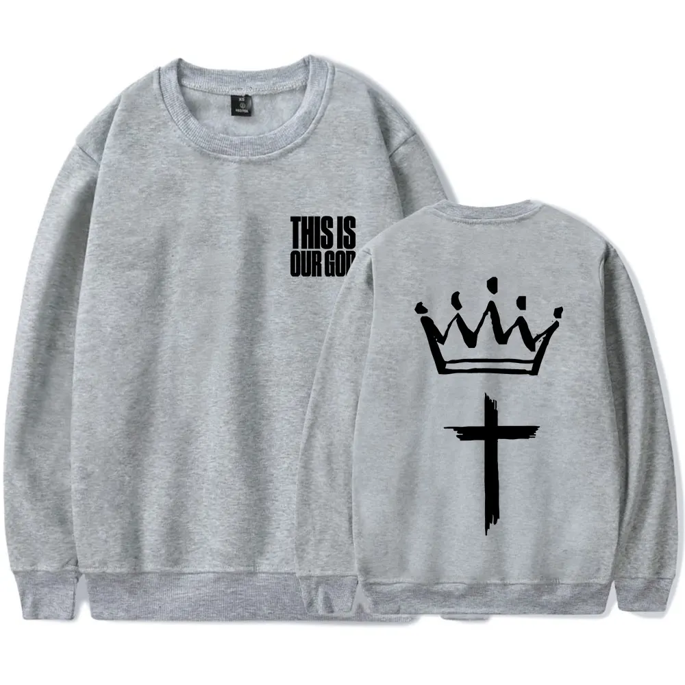 Толстовки с круглым вырезом от Фила викхэма наш Бог Модный пуловер длинным