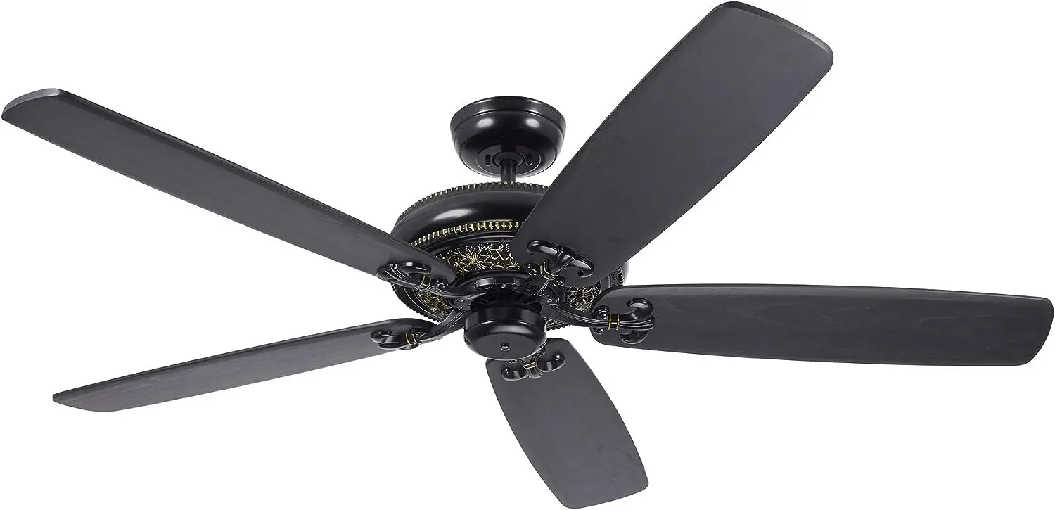 

Kathy Ireland Home Crown Select Eco Ceiling Fan | Home Improvement Fixture with Wall Control | Light Kit Adaptable, Blades Sold