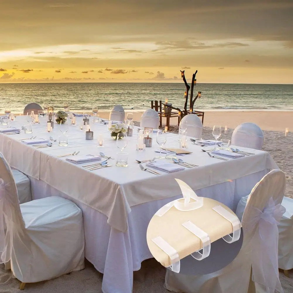 

4pcs/set Abs Tablecloth Clip Tables Picnic Wedding Supplies Cloth Party Clips Holder Useful Party Picnic Clamps Prom M8h4