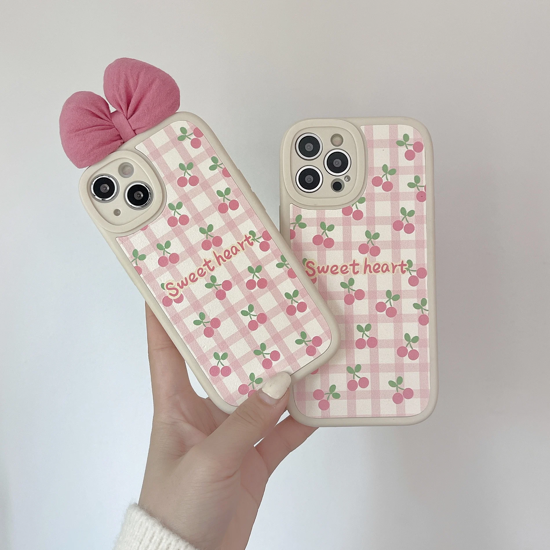 Освежающий розовый чехол-бабочка с вишней для iPhone 13 Pro Max задняя крышка телефона 12