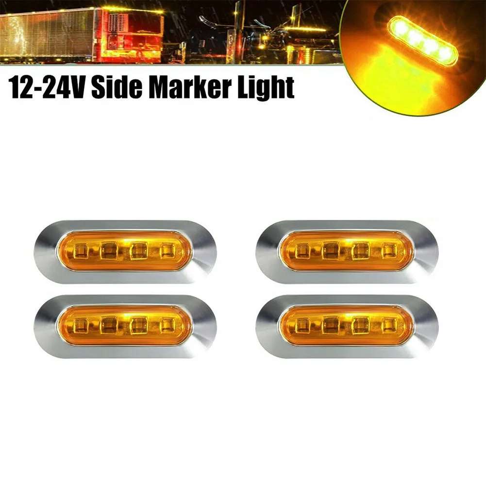 

4х грузовик, Морская Лодка, 4 светодисветодиодный, желтый свет, подсветка салона, колоды, лестницы, прочная лампа, 1,2 Вт, 14-24 В, Ps абажур, электро...