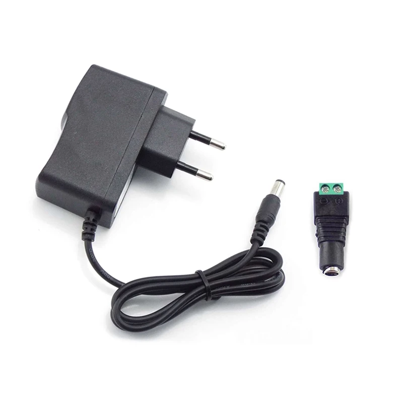 

Блок питания переменного тока 100-240 В в постоянный ток 12 В 1 А с гнездовым разъемом, вилка европейского стандарта, США, зарядное устройство для светодиодных лент, CCTV Carmeras