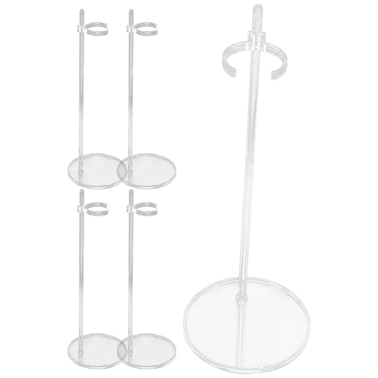 

5pcs Display Stand Adjustable Stand Dolls Display Holder Model Display Holder