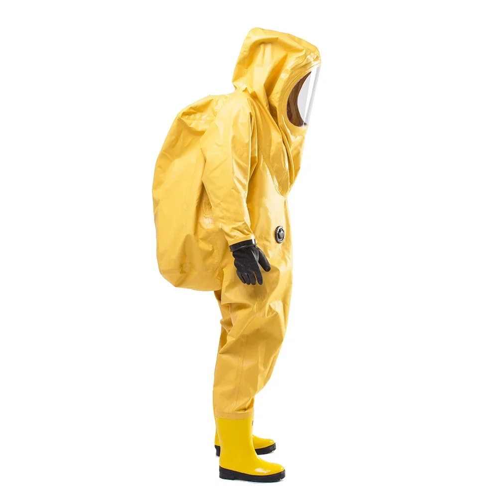 Schwere Chemische Schutz Kleidung Anti Chemischer Anzug Für Feuerwehr Mann