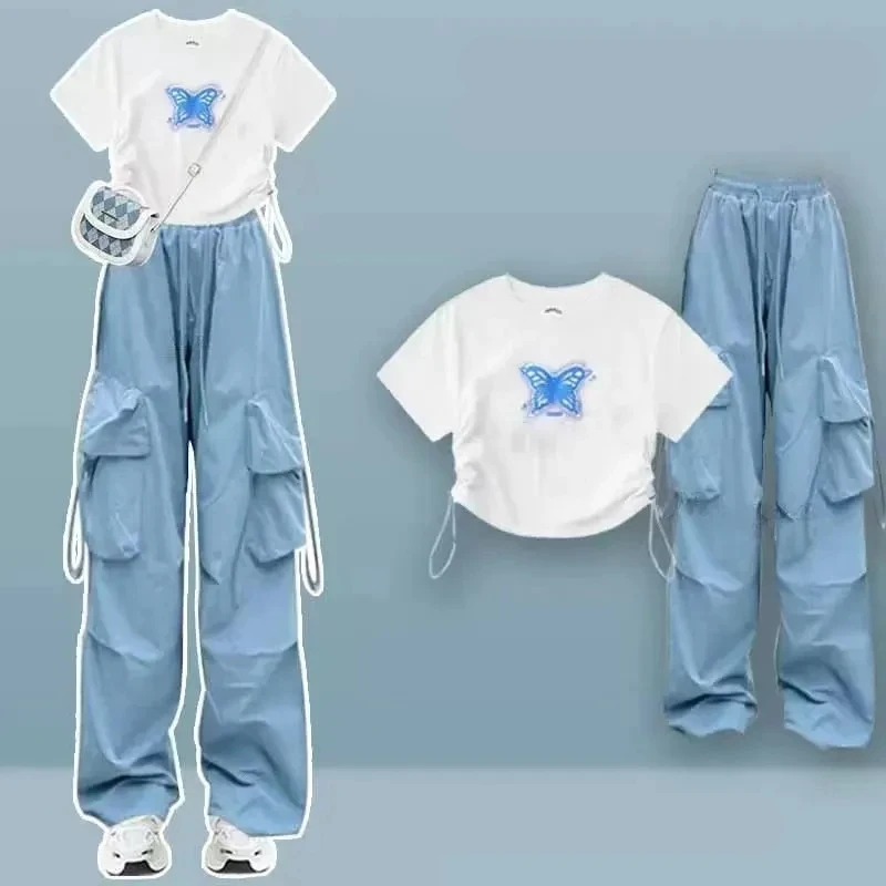 Женские летние футболки и брюки МуXinYF