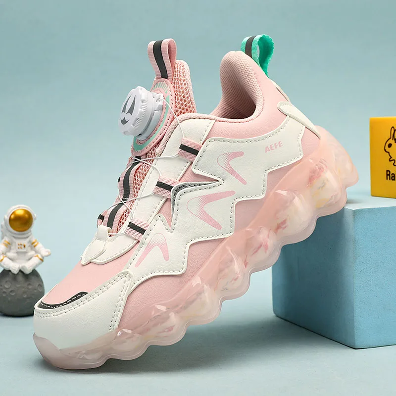 Kids Shoes 2022 Winter Keeping Children's Sneakers with Rotating Buckles Skid Resistant Light Casual Children's Shoes Sneakers