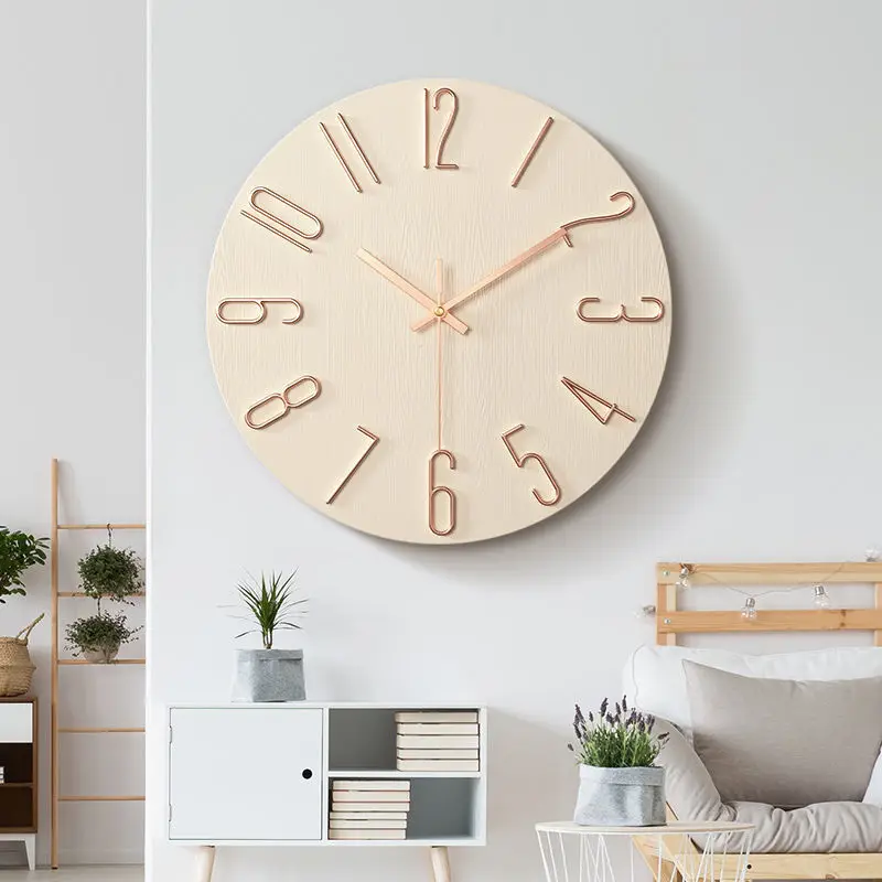 Creative Clock, Simple Wall Clock, Living Room, Online Red C