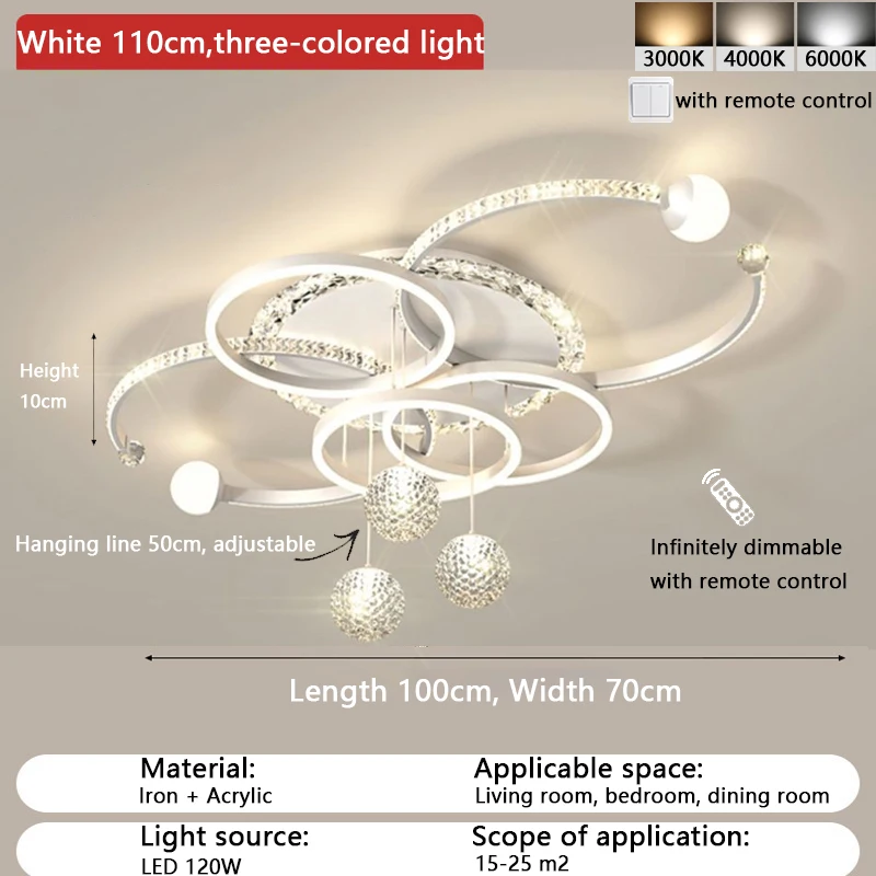 

Современный минималистичный светодиодный потолочный светильник, персонализированное кольцо, светильники для гостиной, золотая атмосфера, люстра для кабинета в спальне
