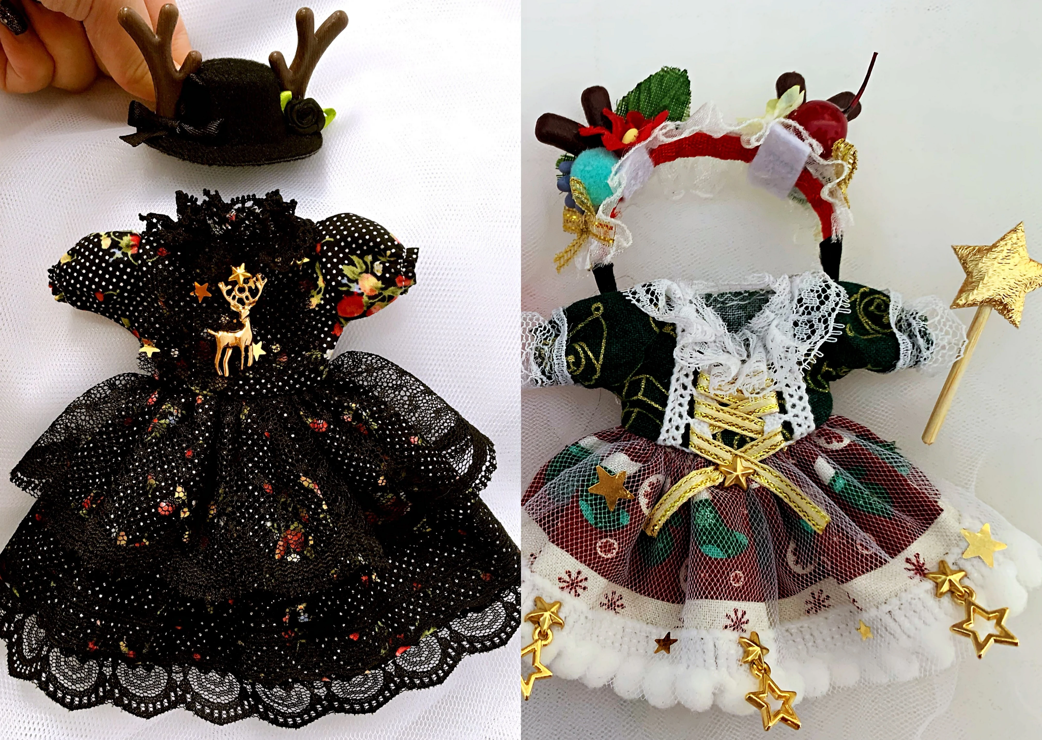 

Blythe Doll Model dress for 1/6 30cm bjd Doll Chrismas Decorative Girls Gift Doll DIY Dress-up