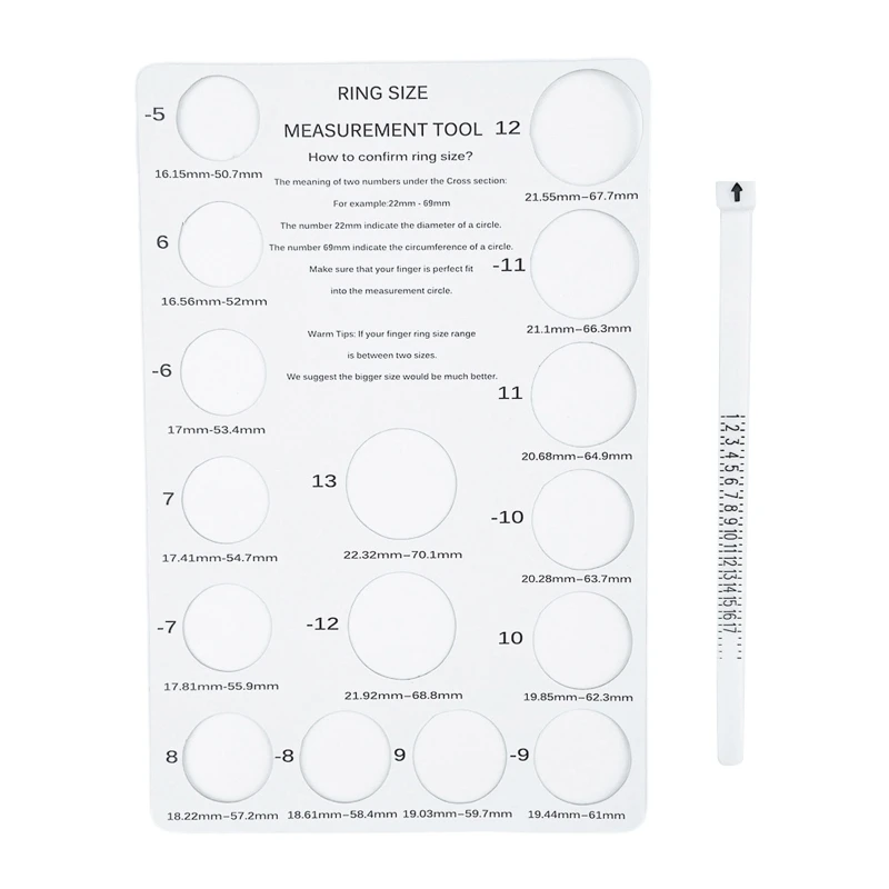 

US Size1-17 Finger Size Gauge Ring Sizer Measuring Tool Ring Gauges Finger Sizer T8DE