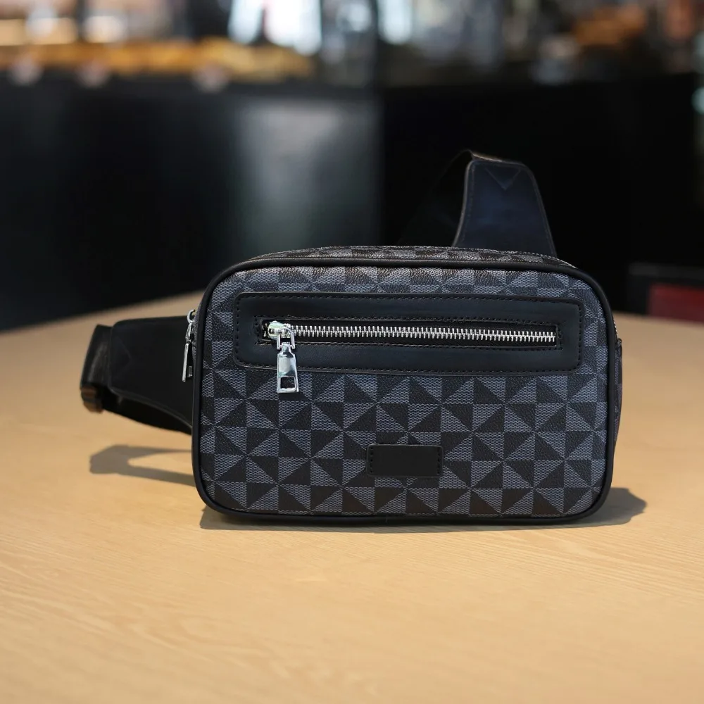 Мужская поясная сумка из искусственной кожи