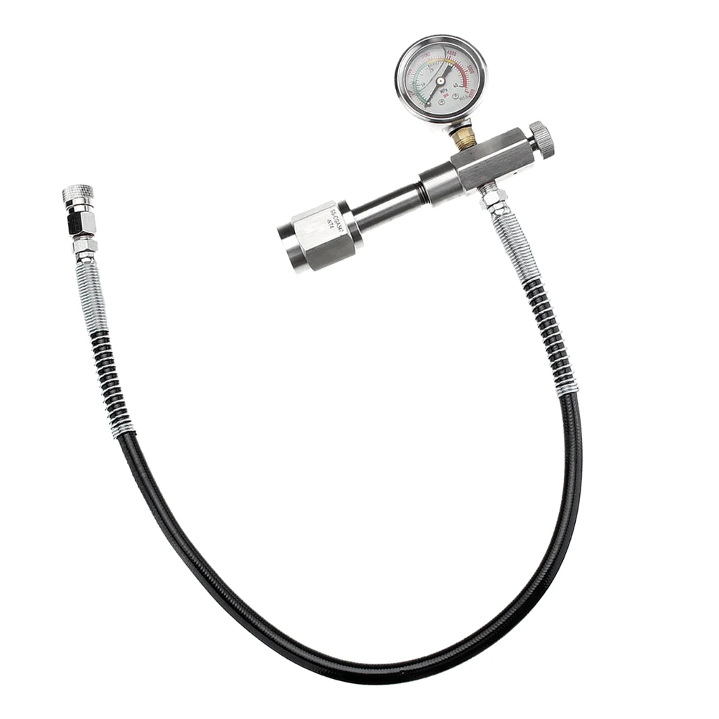 

5000psi SCBA Fill Station Refill Charging Adaptor 61cm Hose Brass Fitting