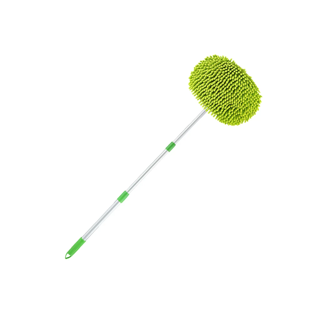 

Car Wash Mop with Long Handle Extension Pole Car Wash Brush Mitt Car Cleaning Duster Washing Tools for Cars Green