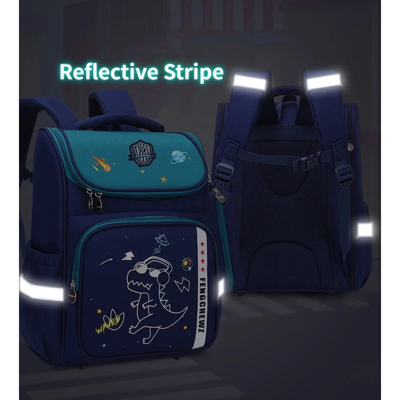 Large Capacity Primary Girl Unicorn Boy Astronaut Dinosaur Backpacks for Students New Children Cartoon Rabbit School Pen Bags