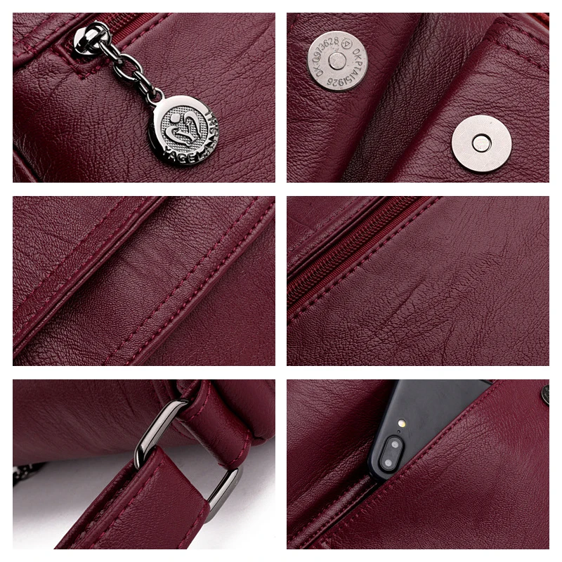 Lady Handbag Cross Body Messenger Bag Womens Shoulder Bags Adjustable Straps Europe Small Square Bag for Outdoor