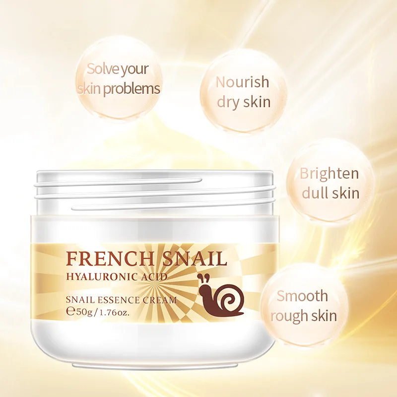 

Snail Essence Cream 50g Moisturizing Brightening Anti-aging Repair Damaged Skin Enhance Skin's Elasticity 1pcs