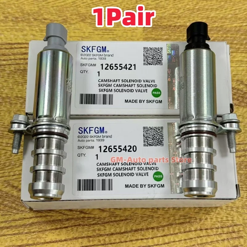 

1 пара впускного и выпускного масла, электромагнитный клапан синхронизации VVT OEM # 12655420 & 12655421 Для Chevrolet Captiva Equinox GMC Terrain