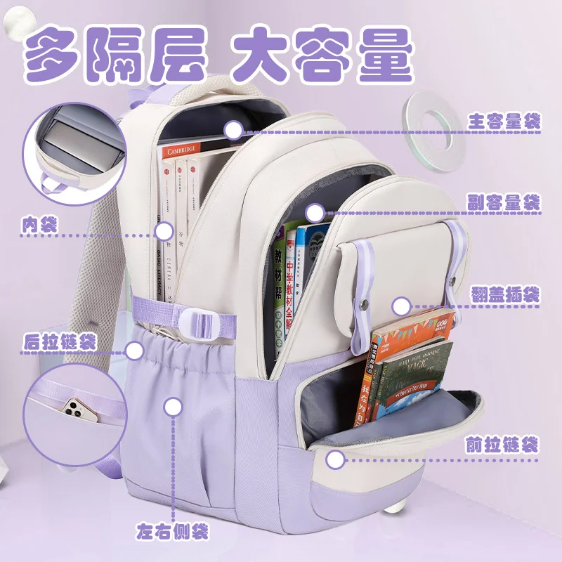 Школьный ранец Sanrio Clow M для детей Большая вместительная сумка с