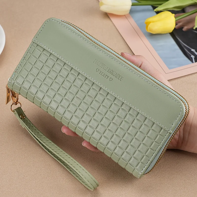 

Long Wristband Bag Women's Wallet Cellphone Bag Fashion Large Capacity Wallet Soft Leather Clip Handheld Bag Women Wallet