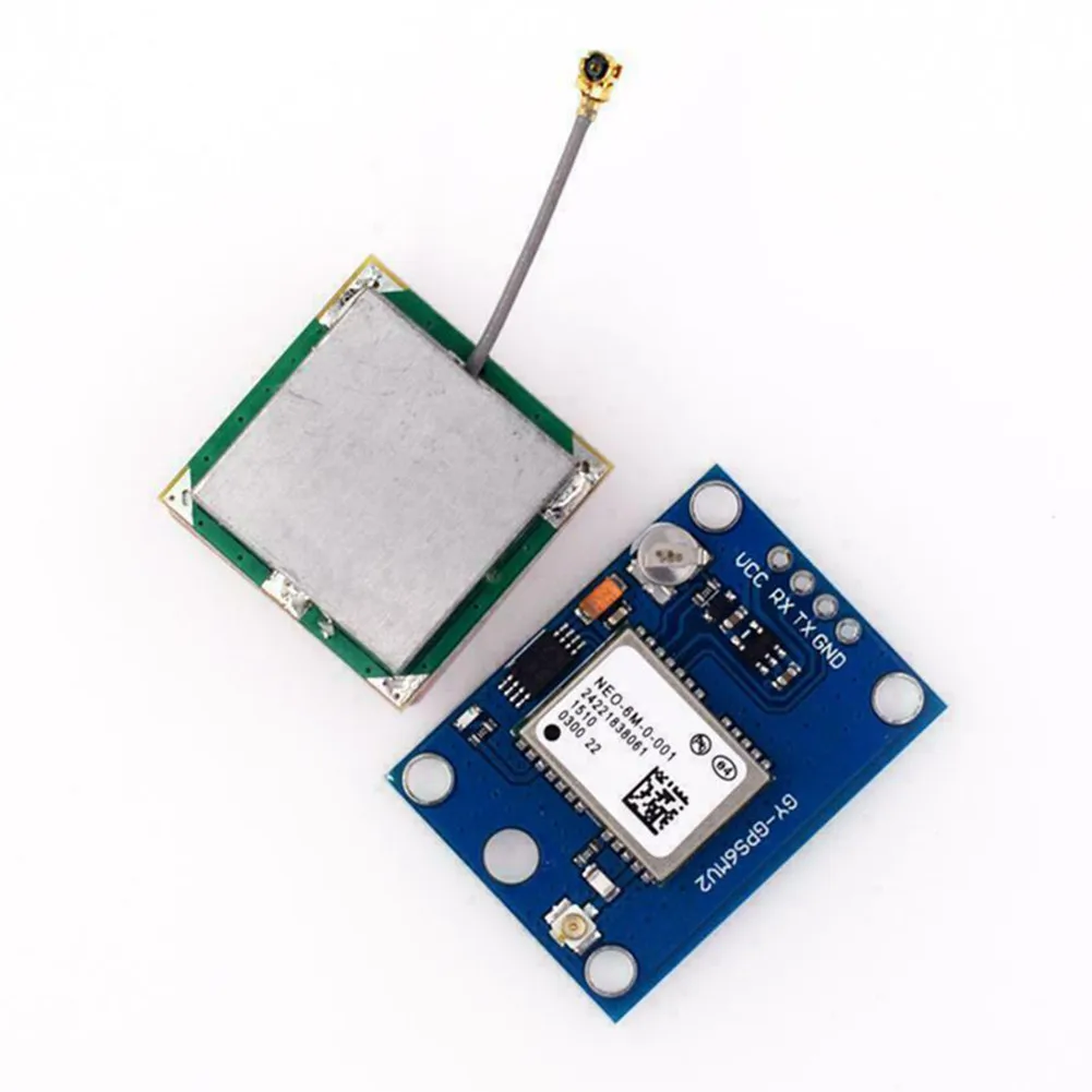 

GPS NEO-6M 3V-5V Power Supply Universal With Antenna For Arduino Flight Control Module GY-GPS6MV2 With LED Signal Indicator