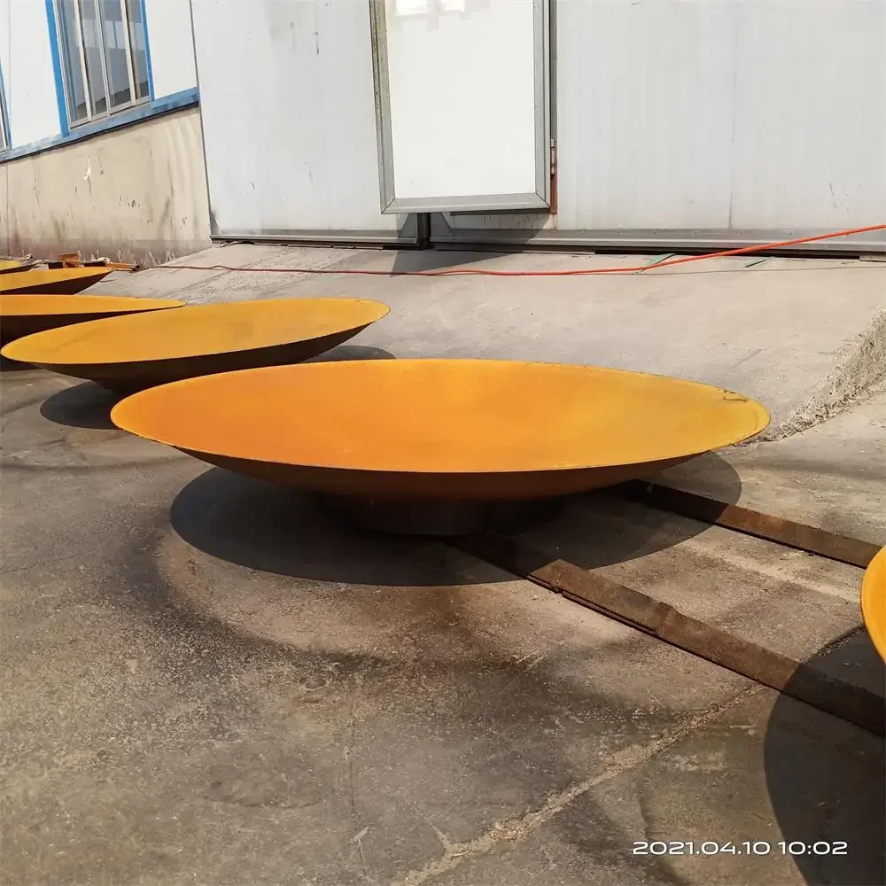 Укороченная стальная чаша для костра кемпинга на открытом воздухе