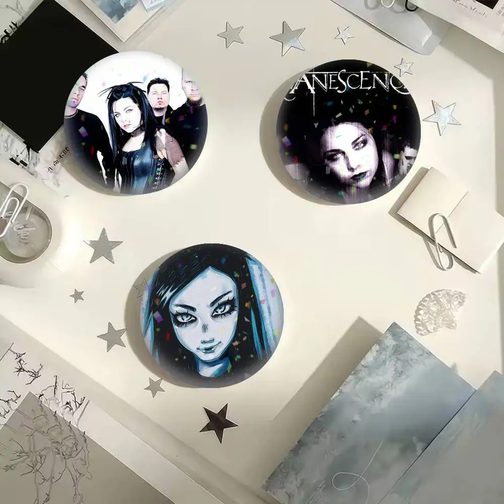 Фото Значки Evanescence A-Amy Lee 25, 32, 44, 58, 75 мм, персонализированные круглые броши-пины, аксессуар, подарок №1