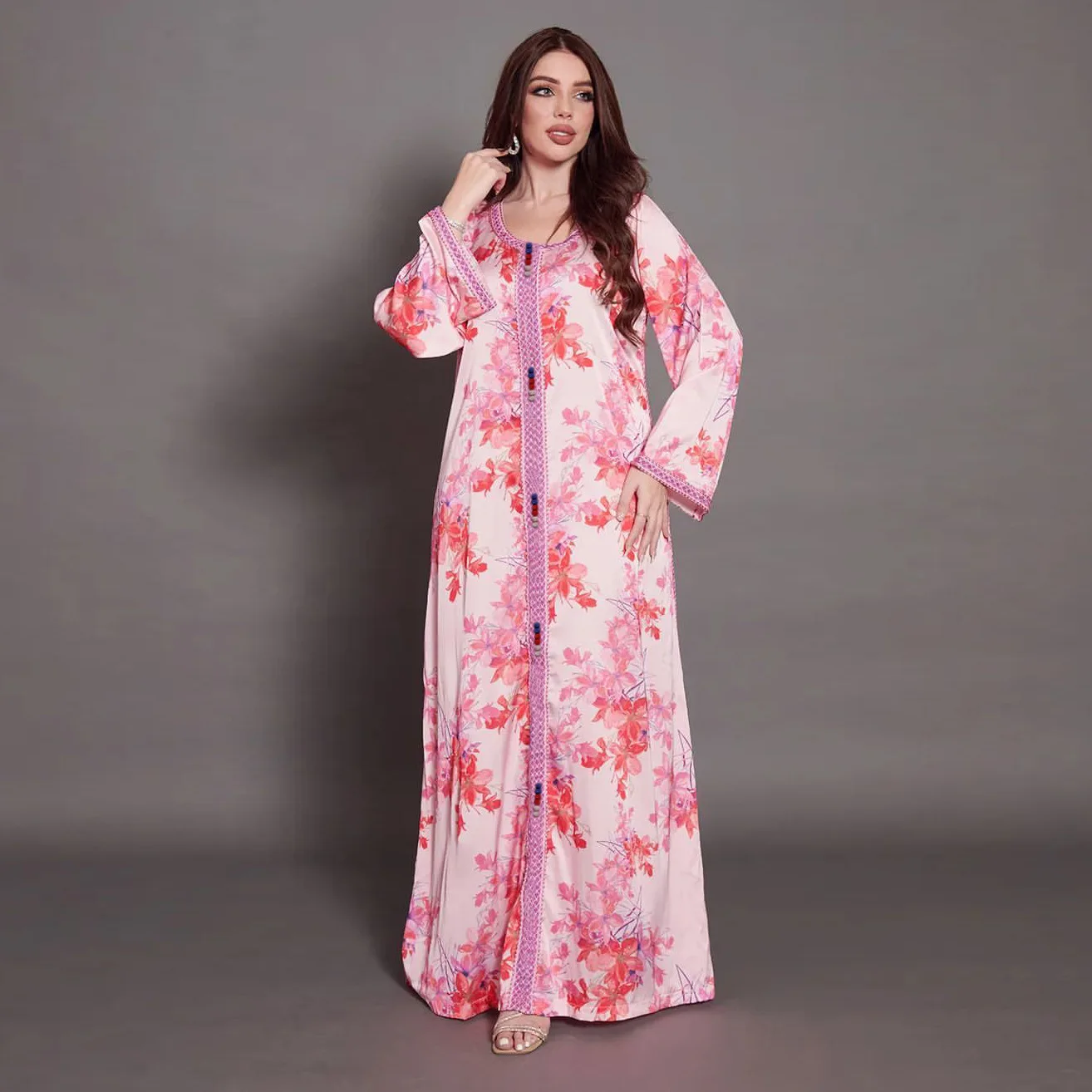 Jalabiya Abaya Dubai Print Muslim Fashion Hijab Dress Summer Loose Abayas African Dresses for Women Islam Modest Moroccan Kaftan