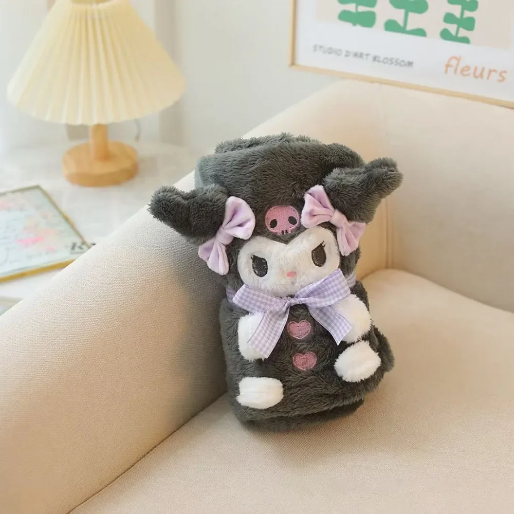 Sanrio аниме мультфильм коралловый флис рулон одеяло Hello Kitty Девочка кавайное офис