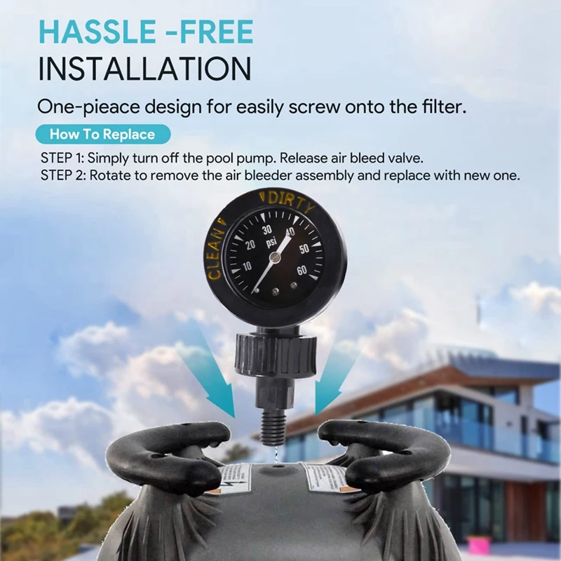 Р 0357200 Замена выпускного клапана датчика воздуха в сборе для фильтров бассейна и