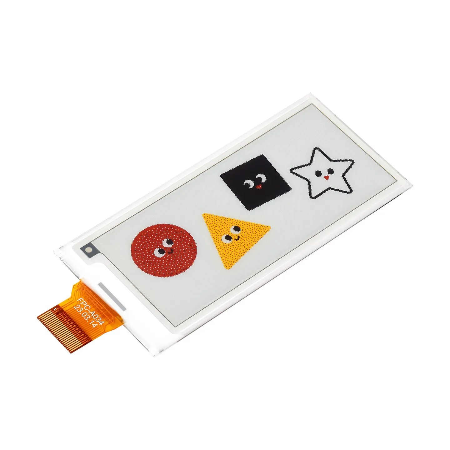 Фото Waveshare 2,9-дюймовый 4-цветный E-Paper дисплей (красный, желтый, черный, белый), интерфейс SPI, низкое энергопотребление №1