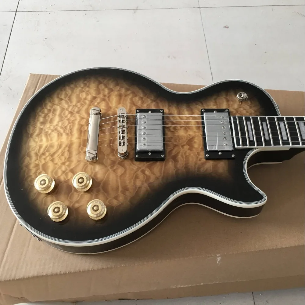 

Top quality pickups Flame top electric guitar custom 6 stings guitarra,Rosewood fingerboard gitaar.Mahogany body