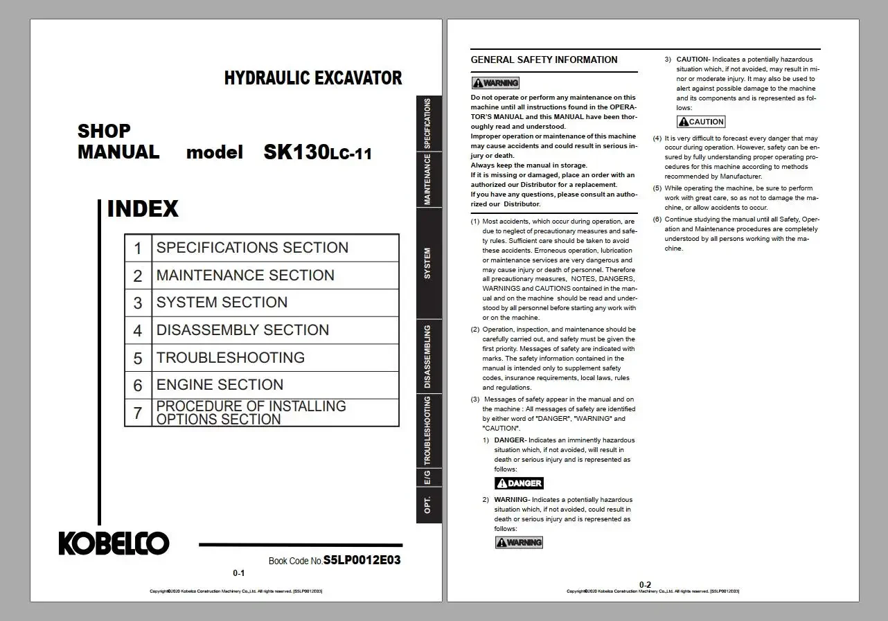Kobelco 17 57 ГБ PDF Обновленное руководство по магазине экскаваторов 2021.