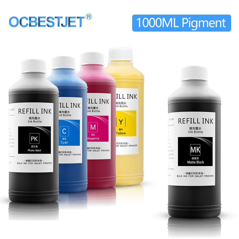 1000ML Waterproof Pigment Ink For Canon PFI 120 320 307 707 TM-200 TM200 TM-205 TM-300 TM-305 TM300 iPF 830 840 850 Printer