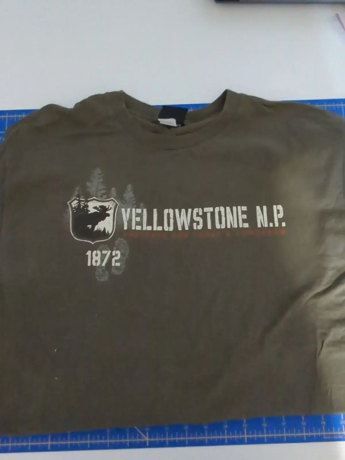 Футболка в национальном парке Йеллоустон большие размеры