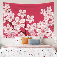 anime tapestry sakura pattern japanese style room decoration kawaii room decor bedroom wall hanging picnic cloth beach towel