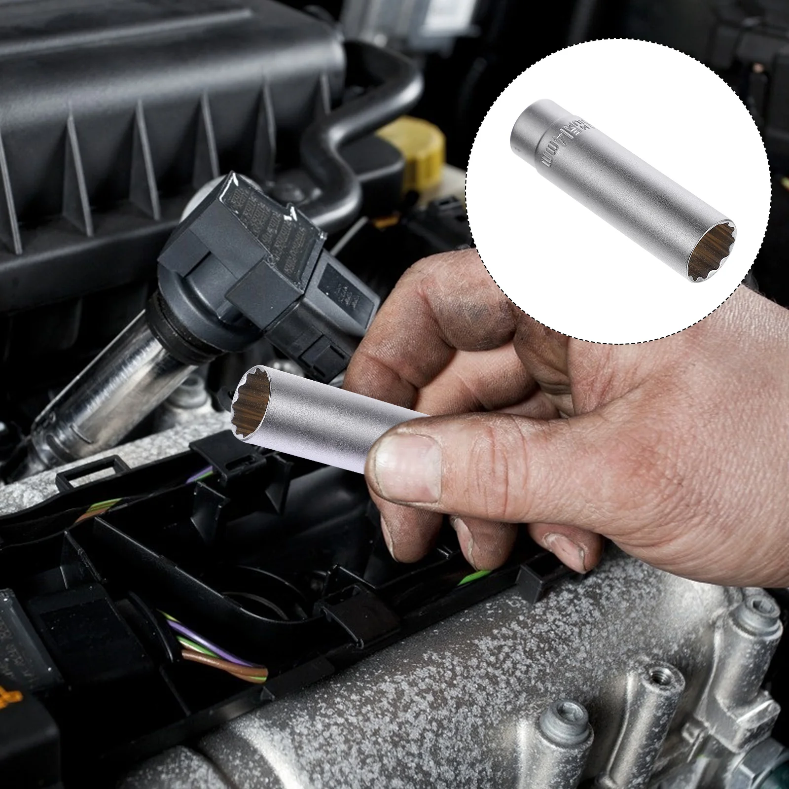 

1Pc Portable Useful Car Repairing Tool Car Spark Plug Remover Car Spark Plug Socket