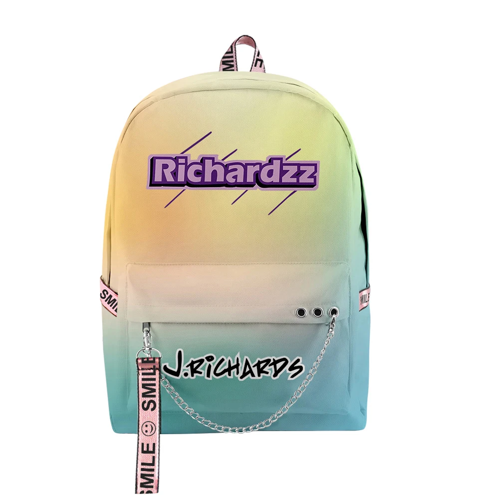 

Cartoon Novelty Cool School Bags Unisex Josh Richards Travel Bags 3D Print Oxford Waterproof Notebook Shoulder Backpacks