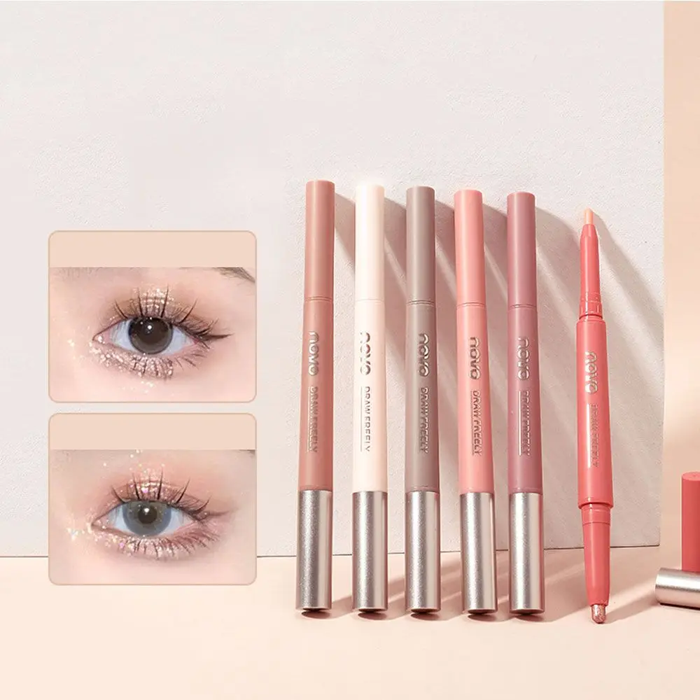 

Double-head Eye Shadow Pencil Pearlescent High Light Lying Silkworm Pen 2 In 1 Waterproof Long Lasting Makeup
