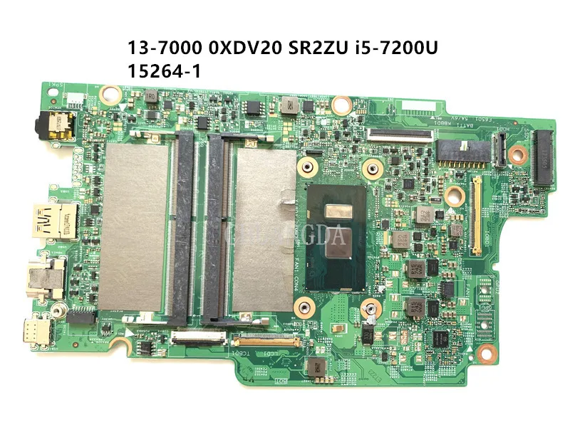 CN-0XDV20 0XDV20 XDV20 15264-1 Материнская плата для DELL INSPIRON 5578 5568 материнская плата с ЦП DDR4 SR2ZU i5-7200U
