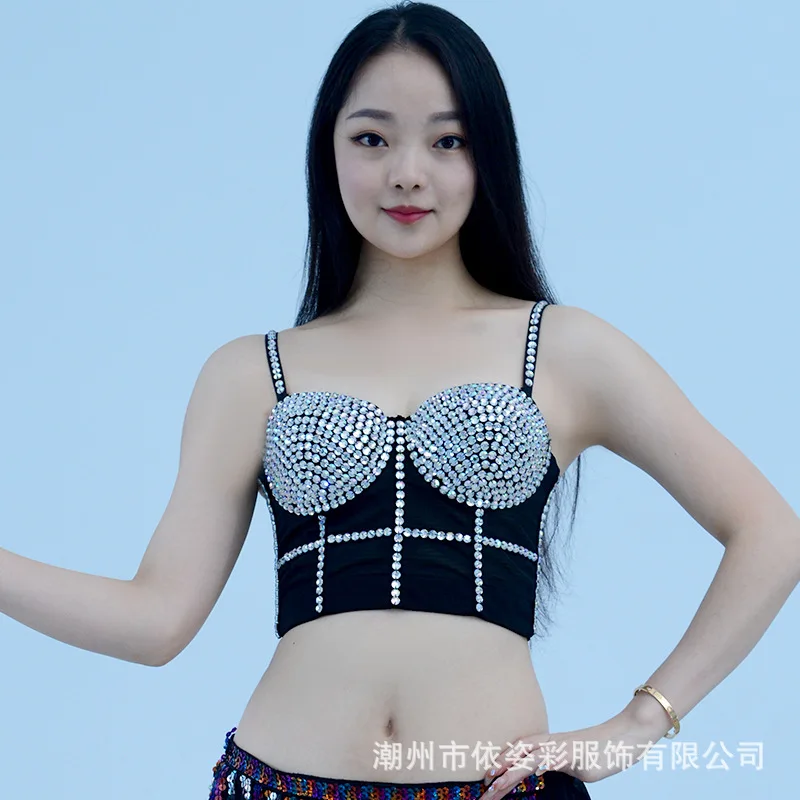 

Новое поступление, костюм для танца живота для ночного клуба, женское платье, экзотическая танцевальная одежда, танцевальный бюстгальтер